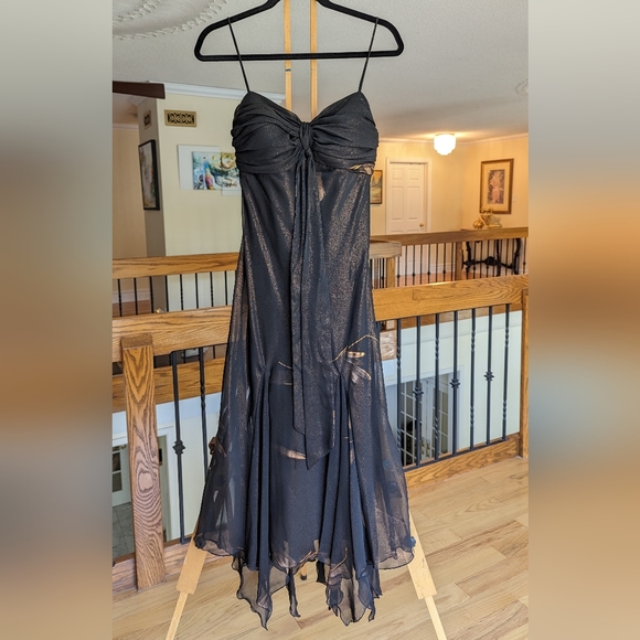 Laura Black/Copper Dress - Picture 1 of 5